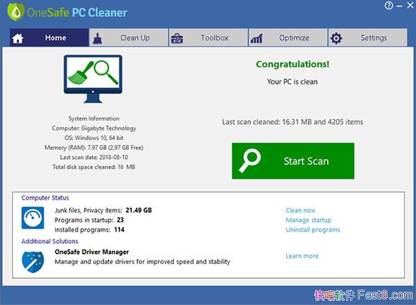 OneSafe PC Cleaner v6.2 ƽ&ϵͳŻ˽